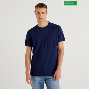 베네통 Solid pocket t-shit 2F 3JWDU1039 252