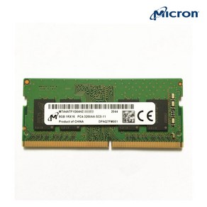 마이크론 8GB DDR4-25600 노트북 메모리 3200MHz 벌크, 단품, 1개