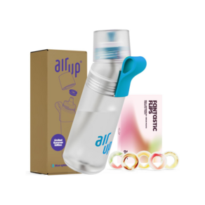 ai up 물통 600ml blue Splash 무설탕 향료 포드 5개 빨대 포함 MZ 필수템 스포츠 체육