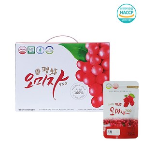 평창 오미자 파우치 120ml x 20개(선물세트) 오미자주스, 20개