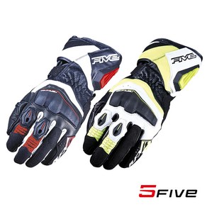 파이브 RFX4 EVO 글러브 / 모터사이클 바이크 스포츠 가죽 레이싱 장갑 FIVE GLOVES, Black/White/Red