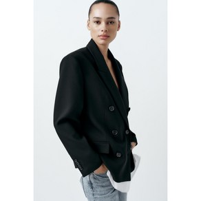 ZARA 자라 포플린 콤비 블레이저 2145844 267955 2145/844