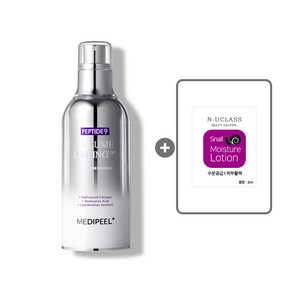 [MEDIPEEL] 촉촉 물광 탄탄한 피부/메디필 펩타이드9 볼륨 리프팅 올인원 에센스 프로 100ml+스네일 모이스처 로션 2ml, 1개, 100ml