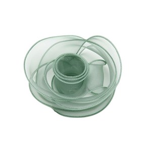 아트위브 오간디 쉬폰 선물포장 리본 망사 테이프 끈 장식 40mm, 9.4M, 09. 머메이드 그린