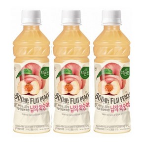 웅진 자연은 납작복숭아, 340ml, 24개