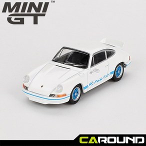 미니지티(715) 1:64 포르쉐 911 카레라 RS 2.7 - 그랑프리 화이트/블루 리버리, 1개