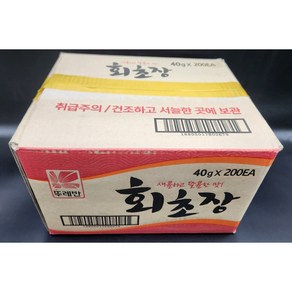 뚜레반회초장40g *200개입 / 뚜레반초고추장 뚜레반회초장 뚜레반초장 미니초장 포장용초고추장 40그람초장 스프초장 미니초고추장 40g초장 뚜레반40그람초장 사각초장 포장용초장, 40g, 200개