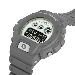 [지샥][G-SHOCK] DW-6900HD-8DR 캐주얼 스타일 축광 다이얼 그레이 전자시계