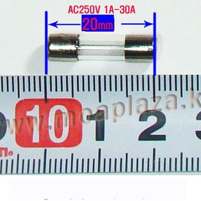 유리관휴즈20mm10A(100개) 휴즈(250V) 20mm퓨즈10A 유리관퓨즈10A, 20mm 10A(100개), 100개