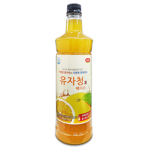 가정용 깔끔한 유자청 유자베이스 허니유자차 유자농축액 970ml