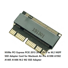 [재고있음] Nvme pci express 2013 2014 2015-m.2 ngff ssd macbook air pro a1398 a1502 a1465 a1466 m.2 맥북젠더