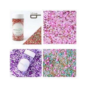 스프링클팝 스프링클 믹스 113g 4종 / SPRINKLE POP Spinkle Mix 4OZ 4 Type, 4.Signatue Pink n Mint, 1개