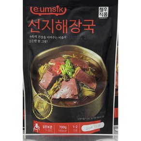 청우식품 선지해장국 실온보관 700g, 5개