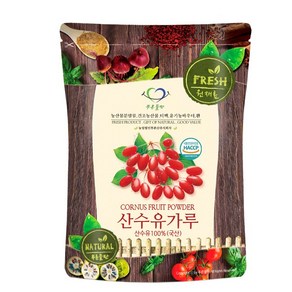 푸른들판 국산 산수유 분말 가루 100% HACCP 인증, 100g, 1개