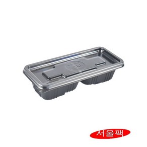 일회용용기 2칸소스용기 반찬용기 GP-47-2 사각소스용기 100세트, GP47-2  100SET, 100개