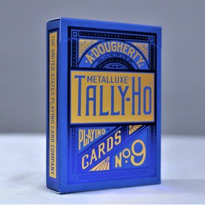 바이시클카드 탈리호 메탈럭스 블루(Tally-Ho Metalluxe blue), 1개