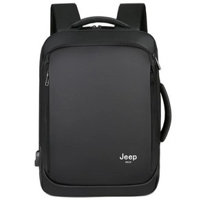 JEEP BULUO- 방수 남성 노트북 백팩 럭셔리 브랜드 디자이너 학교 가방 USB 충전 비즈니스 15 인치