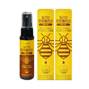 콜마생활건강 필리브 프로폴리스 스프레이 환절기 구강케어, 30ml, 2박스