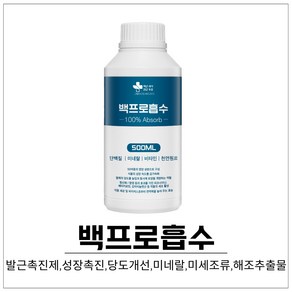 백프로흡수500ml 성장촉진제 비타민 당도개선 발근촉진제 식물영양제, 1개, 500ml