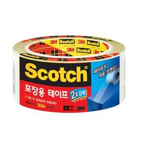 3M OPP 박스 포장용 테이프 3615-1 투명 반투명 택배 강력 유리 PVC 테이프, 1_3615-1 투명