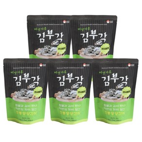 국내산 버섯가루 찹쌀 김부각 와사비맛, 5개, 50g