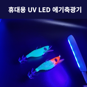 억피싱 UV 축광기 휴대용 에기 쭈꾸미 LED 축광기 C타입 전원, 1개