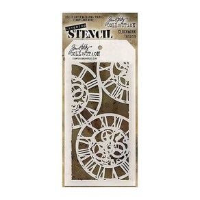 공예몰 TIM HOLTZ LAYERED STENCIL 스텐실 도안, THS013 Clockwok, 1개