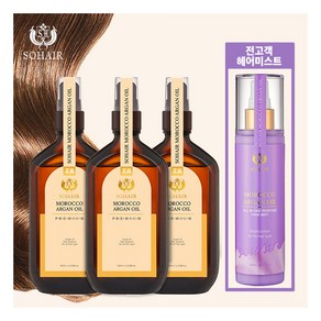 [쏘헤어] 모로코 아르간 오일 프리미엄 헤어 에센스 100ml * 3통 + 올인원 퍼퓸헤어 미스트 150ml, 1개, 상세 설명 참조, 상세 설명 참조