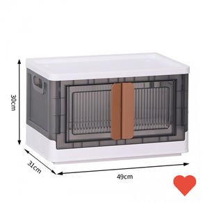수납장 대형 폴딩박스 옷 정리함 수납함 플라스틱 책, 1개, 대형 49x31x30cm 52L 1개