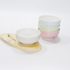 한국도자기 칼라웨어 대접 1p 4colo 13cm 국그릇, 그린, 1개