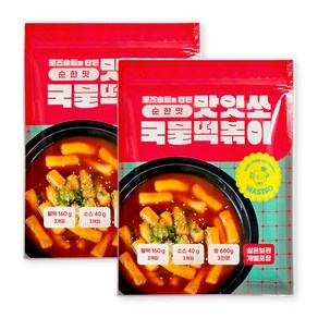 실온보관 가능! 맛잇쏘 떡볶이 3인분 (오리지널/순한맛), 600g, 2개