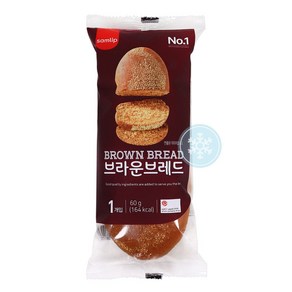 푸드올마켓_ 삼립 브라운브레드 60g /냉동/부시맨빵