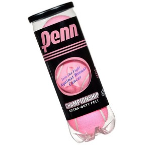 헤드 Penn 펜 핑크 분홍 컬러 테니스공 3구 Penn tennis ball, 1세트