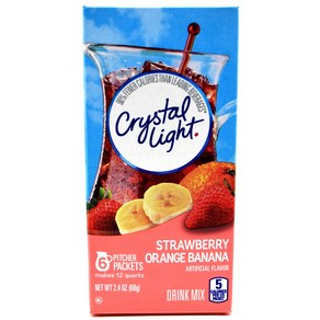 Crystal Light Strawberry Orange Banana 2.4 Ounces (2 Pack) 크리스탈 라이트 스트로베리 오렌지 바나나 2.4온스(2팩)