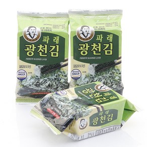 광천어머니김 파래 식탁김 15g X 30봉 1box 전장김 도식락김 돌자반 김밥김 김자반, 30개