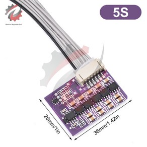 리튬 이온 Lifepo4 리튬 배터리 액티브 이퀄라이저 밸런서 에너지 전송 BMS 밸런스 3S 4S 5S 6S 8S 14S 17S 21S 1.5A, 1개, 3) 5S 1.5A