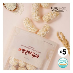 한과 달콤한 조청 유과 120g X 5봉지, 5개