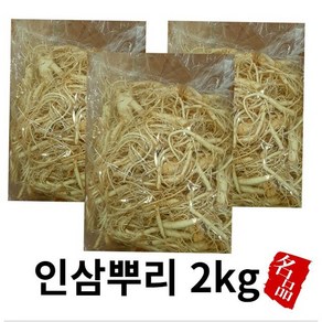 수삼뿌리 삼뿌리 인삼뿌리 2kg 수삼파삼 인삼 인삼뿌리 미삼