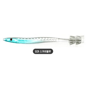 야마시타 사카나 바늘 한치스틱 오징어스틱 2단바늘, 14cm, SCR, 1개