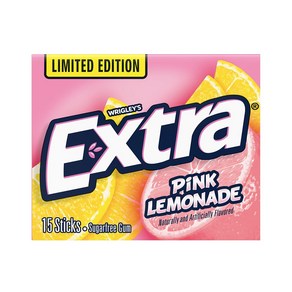 미국 엑스트라 껌 핑크레모네이드 한정판 2023 / Extra Pink Lemonade Sugar Free Chewing Gum 15 Sticks