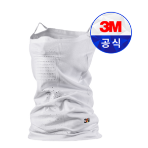 3M 넥쿨러 에어 AIR 자외선차단 멀티스카프 바라클라바 여름 쿨 냉감소재 골프 자전거 등산 마스크 UV차단 목토시, 스노우 화이트, 1개