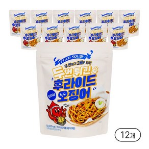 두번 튀긴 후라이드 오징어 오리지날, 50g, 12개