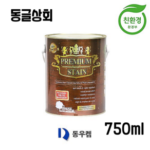 동우캠 오일스테인 750ml [방부목페인트 데크보수재] : 동우켐 나무니스칠 소량페인트 페인트소량 베란다페인트 원목니스칠 원목바니쉬 셀프페인트 친환경페인트 목재바니쉬, 투명, 1개