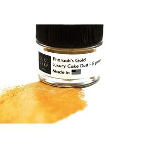 Edible PHARAOH'S GOLD Edible Glitter – Vegan Gold 식용 파라오의 금 식용 글리터 - 비건 골드 식용 색소 - 골드 식용 광택 가루 식용 케