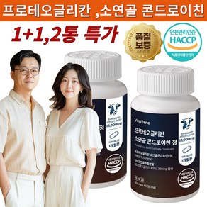 라임숲 프로테오글리칸 소연골콘드로이친 연어코연골분말, 1개, 60회분