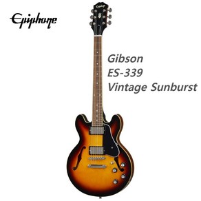 Epiphone 에피폰 ES339 일렉기타 세미 아코 빈티지 선버스트, 1개