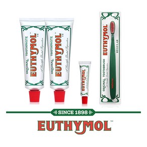 [EUTHYMOL] ★엘라이브★ 유시몰 치약 120gX2개 + 치약 20gX1개 + 칫솔X