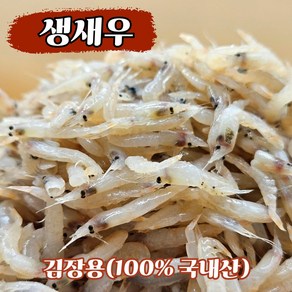 [김장양념 필수] 김장용 생새우 당일조업 동백하 급냉 김장용새우 서해안, 1박스, 1kg(생새우)