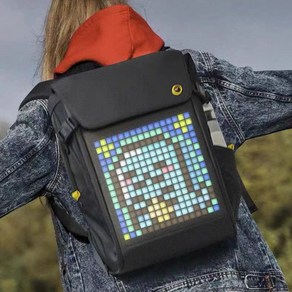 [chengyi] Divoom 디붐 픽셀 백팩 2세대 BACKPACK M/대용량 노트북 가방 방수 라이딩가방/DIY LED 픽셀아트/8가지 픽셀 게임 내장/최신 출시