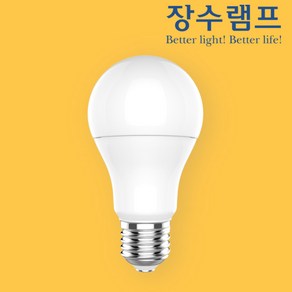 우리조명 장수램프 LED전구 15W A19 주광색 전구색, 1개